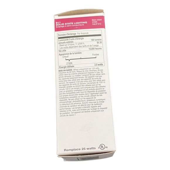 10 Halco 85051 ProLED Light Bulbs B11/CL2/ANT/827/LED2 2.5W 120V E12 Base 2700K - Picture 4 of 8